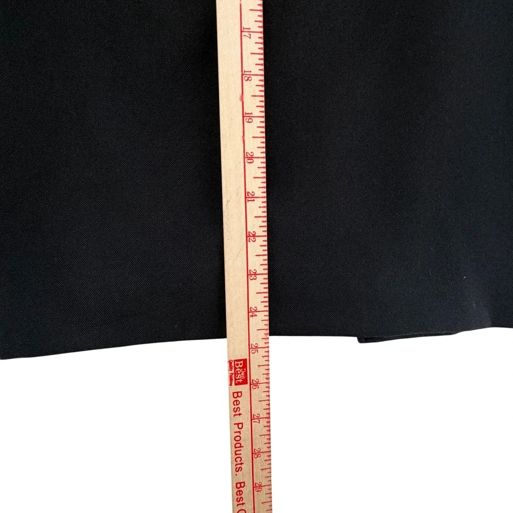 Pendleton Petite 100% Virgin Wool Pencil Skirt Womens 10P Black Vintage USA